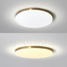 Luminárias de teto de latão ultrafinas redondas reguláveis, modernas, contemporâneas, estilo nórdico, embutidas, com cúpula de acrílico, também podem ser usadas como luminária de parede