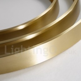 Luminárias de teto de latão ultrafinas redondas reguláveis, modernas, contemporâneas, estilo nórdico, embutidas, com cúpula de acrílico, também podem ser usadas como luminária de parede