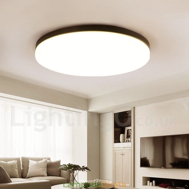 Luzes de teto embutidas ultrafinas redondas reguláveis, modernas, contemporâneas, estilo nórdico, com cúpula de acrílico, também podem ser usadas como luz de parede