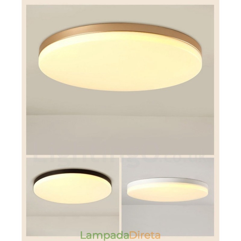 Luzes de teto embutidas ultrafinas redondas reguláveis, modernas, contemporâneas, estilo nórdico, com cúpula de acrílico, também podem ser usadas como luz de parede