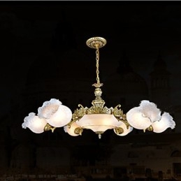 Lustre de metal bronze retrô vintage clássico tradicional