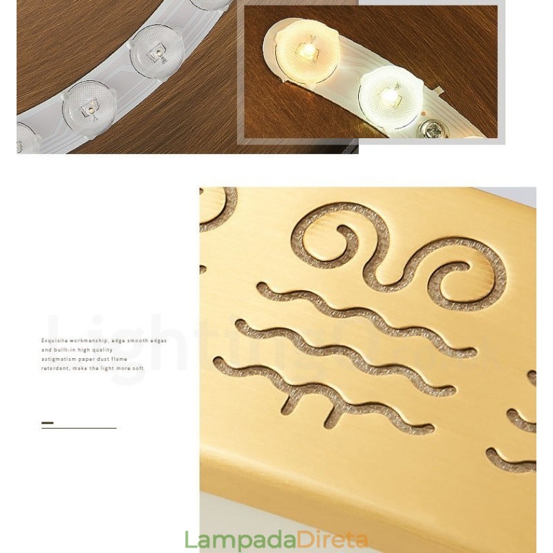 Luminária de teto redonda de latão puro, moderna, contemporânea, estilo nórdico, embutida, com abajur de acrílico
