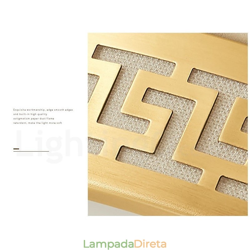 Luminária de teto redonda de latão puro, moderna, contemporânea, estilo nórdico, embutida, com abajur de acrílico
