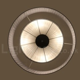 Drum 4 Luzes Pendentes Modernas com Sombra de Tecido