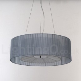 Drum 4 Luzes Pendentes Modernas com Sombra de Tecido