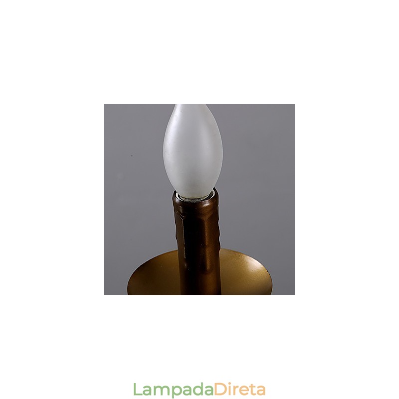 Retro 1 Lâmpada Corda de Cânhamo Lustre Retro Estilo Country