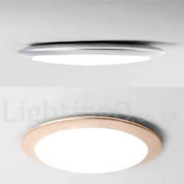 Luminária de teto embutida estilo nórdico moderno e contemporâneo superfina de 4 cm de espessura com abajur de acrílico e controle remoto, também pode ser usada como luminária de parede