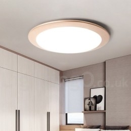 Luminária de teto embutida estilo nórdico moderno e contemporâneo superfina de 4 cm de espessura com abajur de acrílico e controle remoto, também pode ser usada como luminária de parede