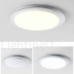 Luminária de teto embutida estilo nórdico moderno e contemporâneo superfina de 4 cm de espessura com abajur de acrílico e controle remoto, também pode ser usada como luminária de parede