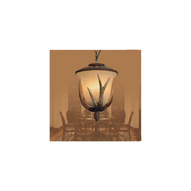 Luminária pendente de lustre de cabeça única