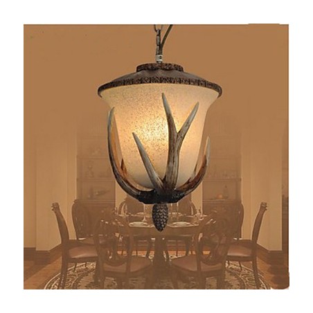 Luminária pendente de lustre de cabeça única Luminária pendente de lustre de cabeça única