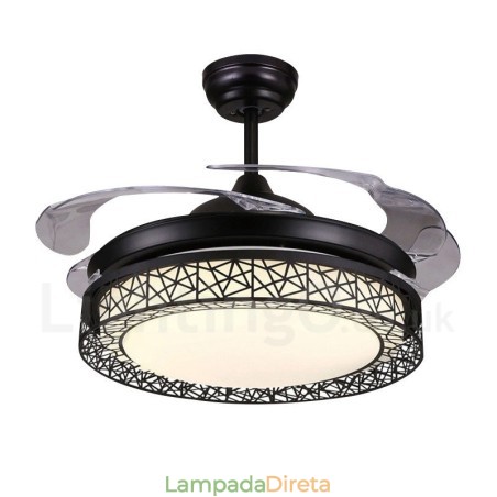 108CM (42") 91CM (36") Moderno Contemporâneo Controle Remoto Oco Ventilador de Teto Luz com Sombra de Acrílico Mudo Motor de Cobre Puro 108CM (42") 91CM (36") Moderno Contemporâneo Controle Remoto Oco Ventilador de Teto Luz com Sombra de Acrílico Mudo Motor de Cobre Puro