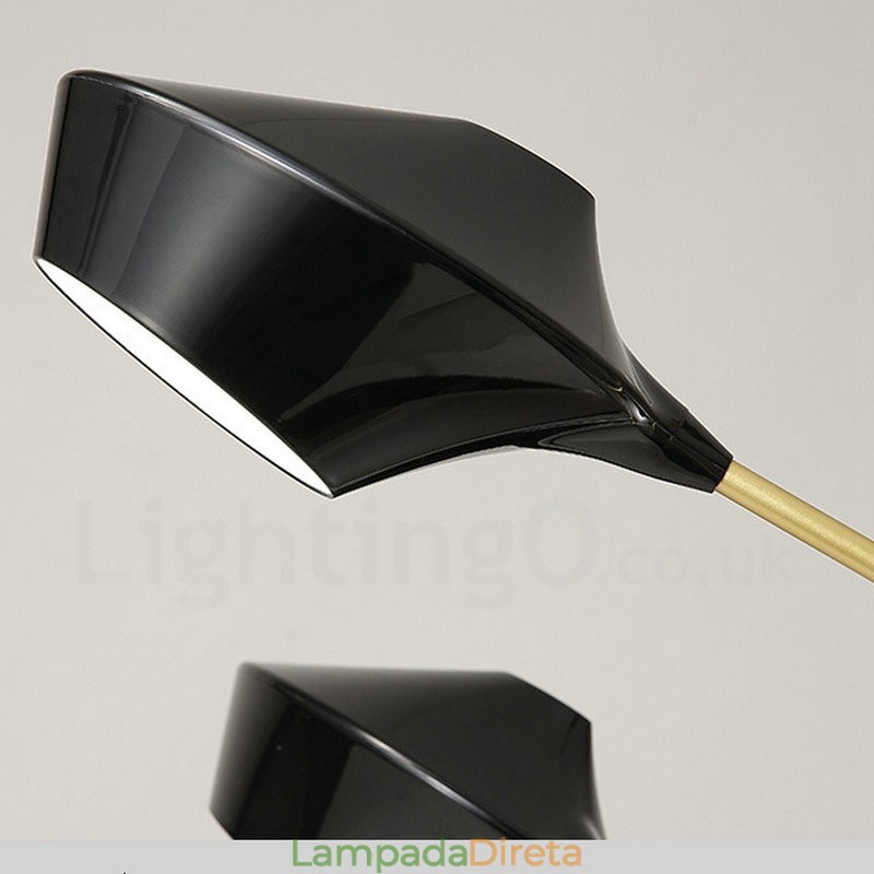 Lustre retrô linear de dois níveis, 4 luzes, com cúpulas de acrílico, para áreas externas, garagem