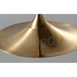 1 Luz Industrial Estilo Mini Estilo Dourado Galvanizado Acabamento Pintado Luminária Pendente com Sombra de Vidro