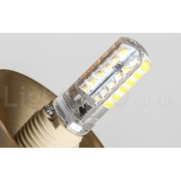 1 Luz Industrial Estilo Mini Estilo Dourado Galvanizado Acabamento Pintado Luminária Pendente com Sombra de Vidro