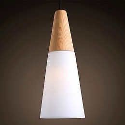 Lustre Mini Estilo Moderno Contemporâneo Madeira Bambu