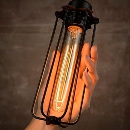Lustre Mini Estilo Rústico Lodge Retro Metal 3 Luzes Pendentes