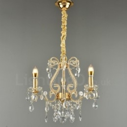 3 Luzes Ouro Prata Estilo Americano Cristal Pingente Lustre Luz Loja