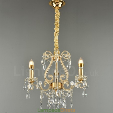 3 Luzes Ouro Prata Estilo Americano Cristal Pingente Lustre Luz Loja 3 Luzes Ouro Prata Estilo Americano Cristal Pingente Lustre Luz Loja