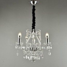 3 Luzes Ouro Prata Estilo Americano Cristal Pingente Lustre Luz Loja