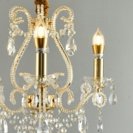 3 Luzes Ouro Prata Estilo Americano Cristal Pingente Lustre Luz Loja