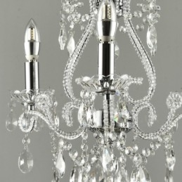 3 Luzes Ouro Prata Estilo Americano Cristal Pingente Lustre Luz Loja