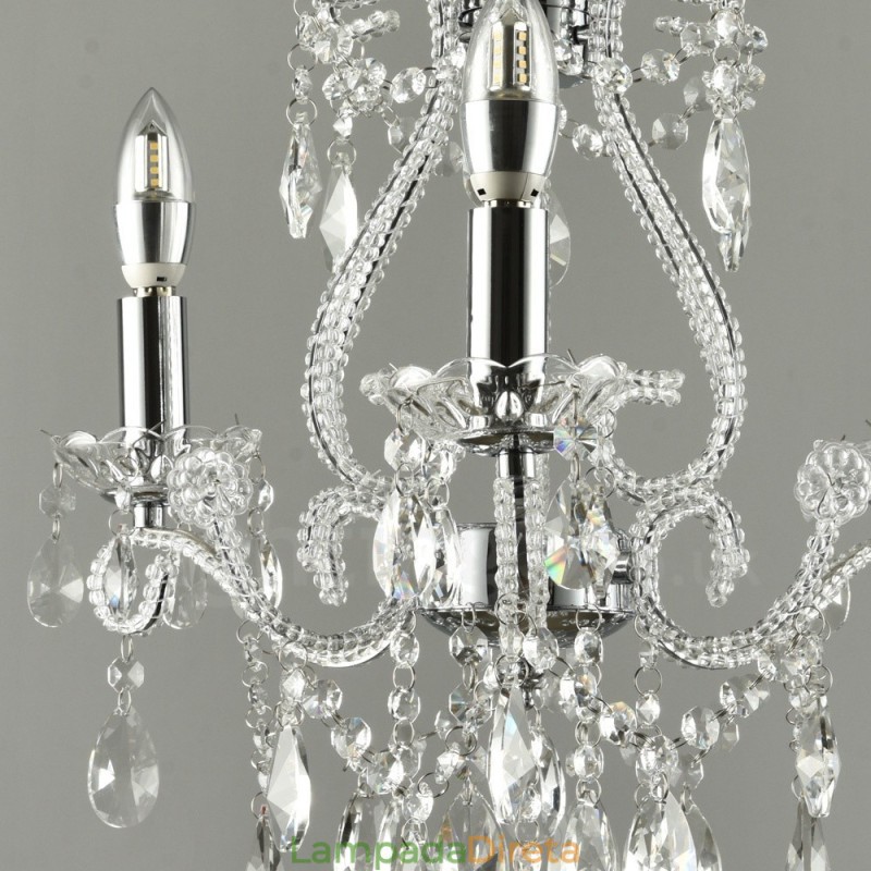 3 Luzes Ouro Prata Estilo Americano Cristal Pingente Lustre Luz Loja