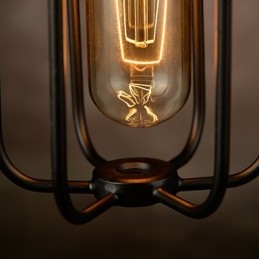 Lustre Mini Estilo Rústico Lodge Retro Metal 3 Luzes Pendentes