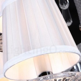 Lustre de cristal transparente para velas
