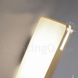 Luminárias de teto de latão embutidas estilo nórdico moderno e contemporâneo retangular ultrafinas com cúpula de acrílico também podem ser usadas como luminária de parede