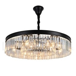 Pós-moderno Luxo Redondo K9 Cristal Pingente Lustre Luzes Salão de Exposição