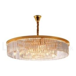 Pós-moderno Luxo Redondo K9 Cristal Pingente Lustre Luzes Salão de Exposição