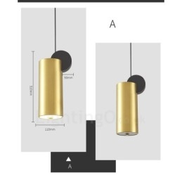 4 estilos de luz pendente pós-moderna dourada e preta