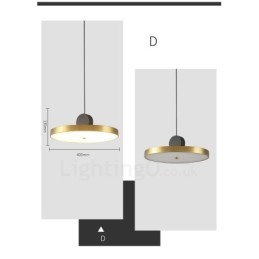 4 estilos de luz pendente pós-moderna dourada e preta