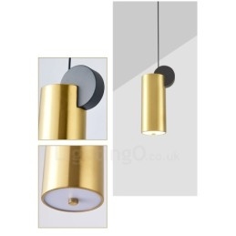 4 estilos de luz pendente pós-moderna dourada e preta