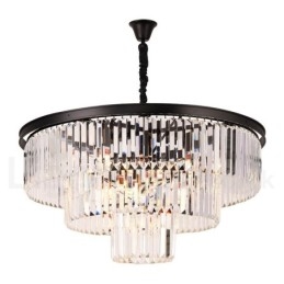 Pós-moderno Luxo Redondo K9 Cristal Pingente Lustre Luzes Salão de Exposição