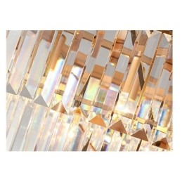 Pós-moderno Luxo Redondo K9 Cristal Pingente Lustre Luzes Salão de Exposição