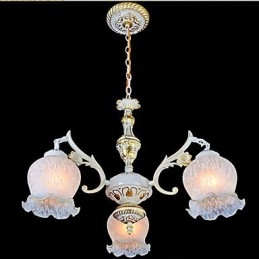 Jane Retro luminária Ferro Mediterrâneo Iluminação