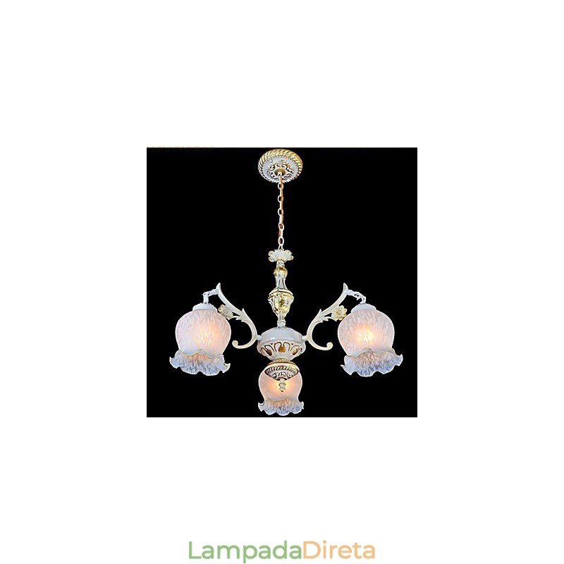 Jane Retro luminária Ferro Mediterrâneo Iluminação