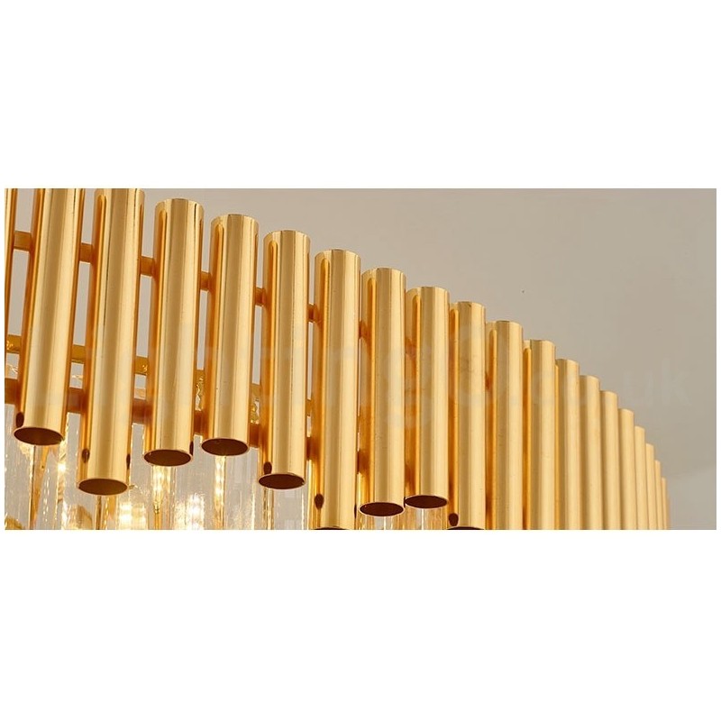 Pós-moderno Ouro Luxo Redondo K9 Cristal Pingente Lustre Luzes Salão de Exposição