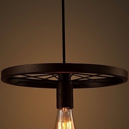 Industrial 1 luz Vintage em ferro abajur pendente