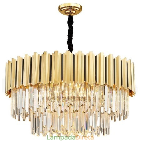 Este ano Luxo Pós-moderno Ouro Redondo K9 Cristal Pingente Lustre Exposição Hall Este ano Luxo Pós-moderno Ouro Redondo K9 Cristal Pingente Lustre Exposição Hall