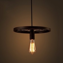 Industrial 1 luz Vintage em ferro abajur pendente