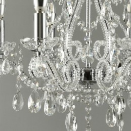 6 Luzes Ouro Prata Estilo Americano Cristal Pingente Lustre Loja de Luzes