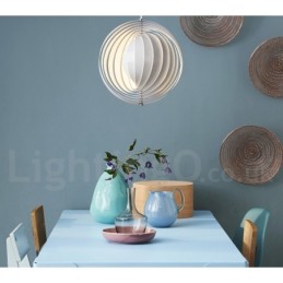 Globe White Girar Pós-moderno DIY Pendente Luz