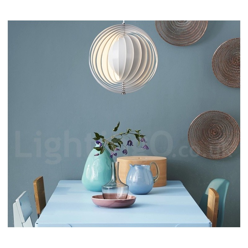 Globe White Girar Pós-moderno DIY Pendente Luz