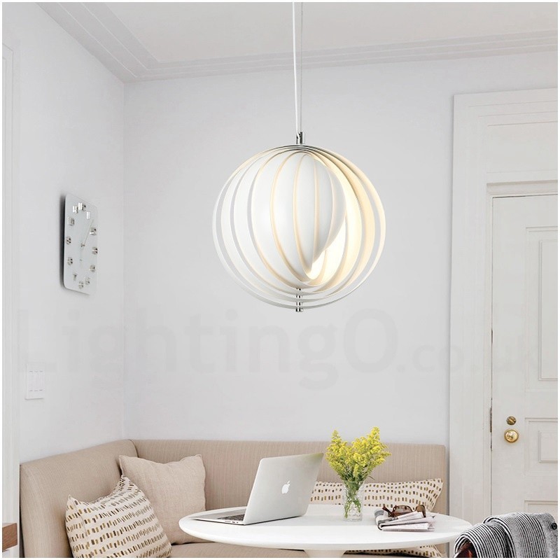 Globe White Girar Pós-moderno DIY Pendente Luz