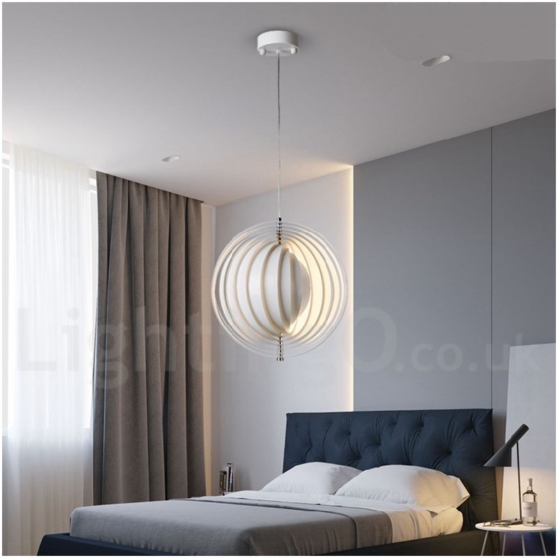 Globe White Girar Pós-moderno DIY Pendente Luz