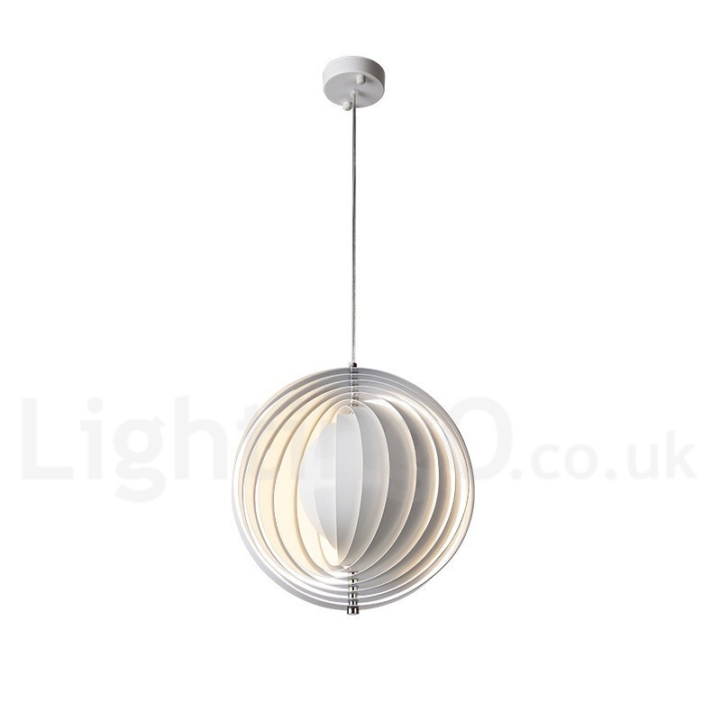 Globe White Girar Pós-moderno DIY Pendente Luz
