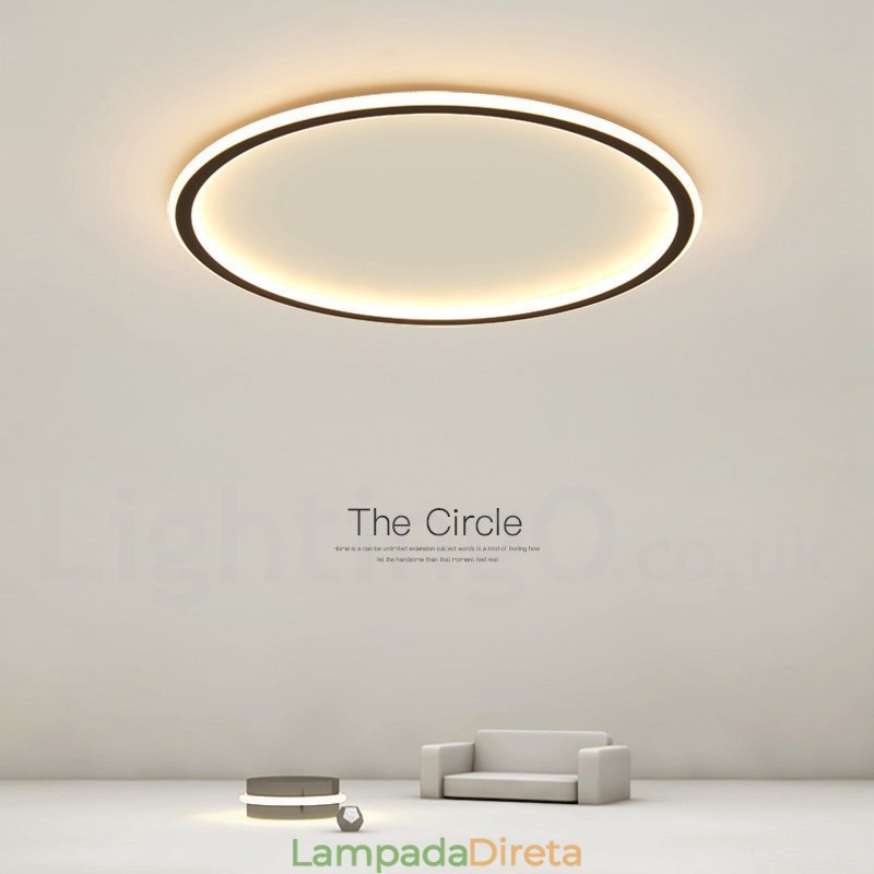 Luzes de teto embutidas ultrafinas, modernas, contemporâneas e reguláveis, estilo nórdico, com controle remoto, também podem ser usadas como luz de parede